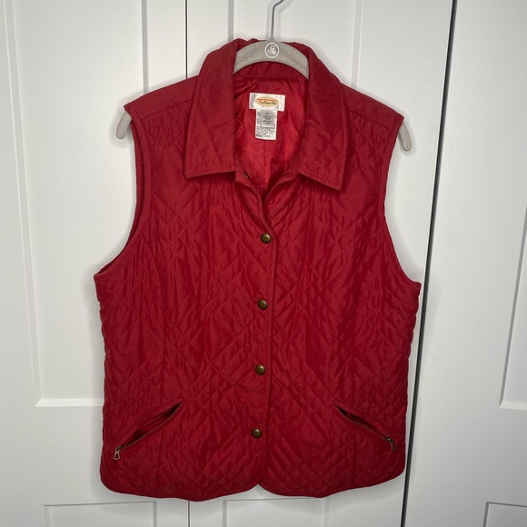 Talbots Snap Closure Quilted Pocket Vest Women’s Size Medium - Picture 1 of 6